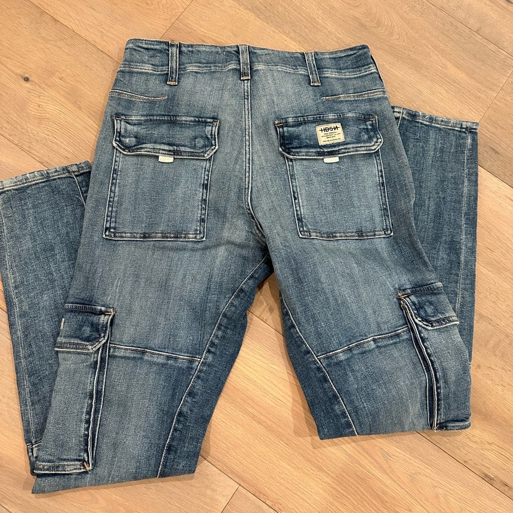 Men’s Hudson Jeans Blue Denim with Button Detail